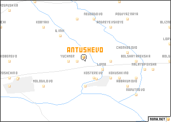 map of Antushevo