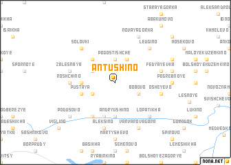 map of Antushino