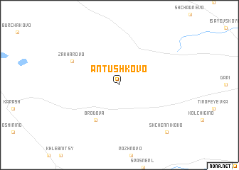 map of Antushkovo