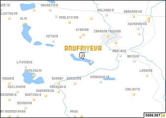 map of Anufriyeva