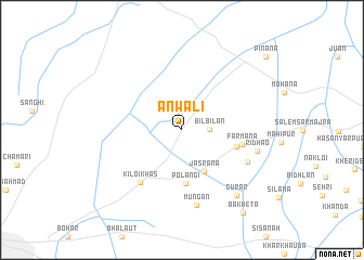 map of Ānwali