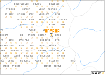 map of Anyana