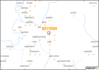 map of Anyinam