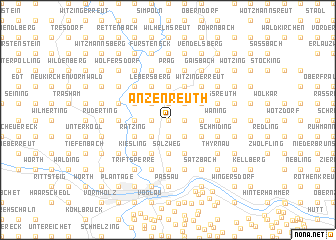 map of Anzenreuth