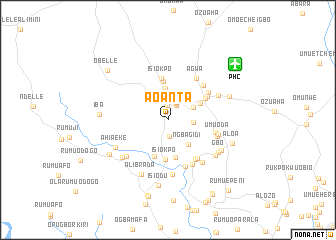 map of Aoanta