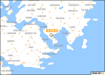map of Aokou
