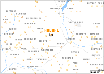 map of Aoudal