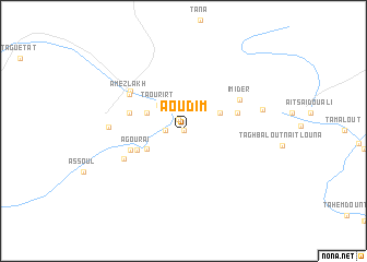 map of Aoudim