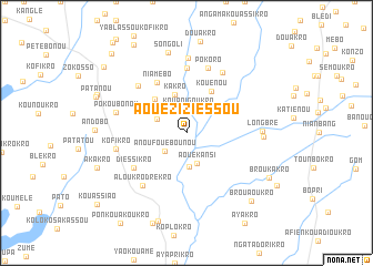 map of Aoué-Ziziessou
