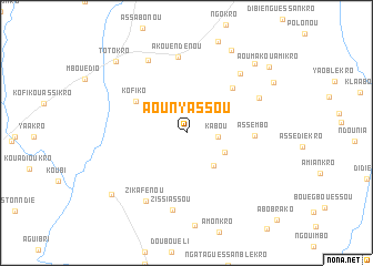 map of Aounyassou