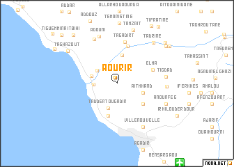 map of Aourir