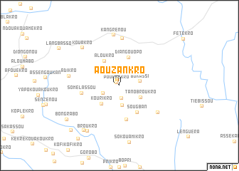 map of Aouzankro
