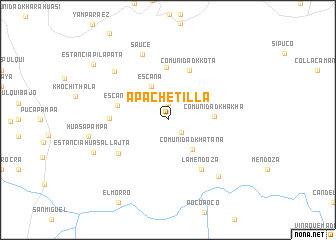 map of Apachetilla
