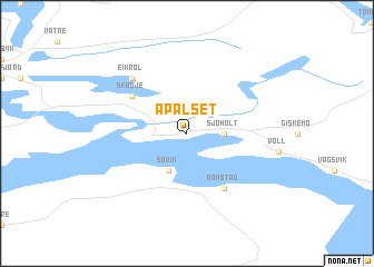 map of Apalset