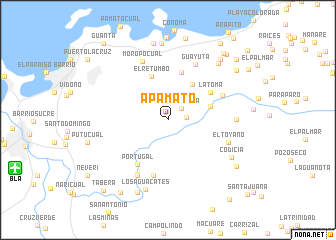 map of Apamato