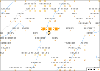 map of Apaokrom
