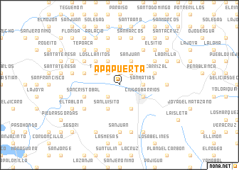 map of Apapuerta