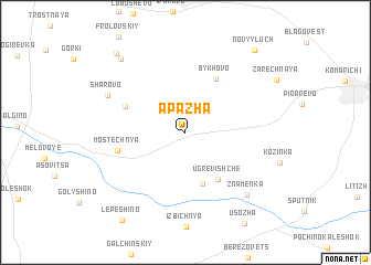map of Apazha