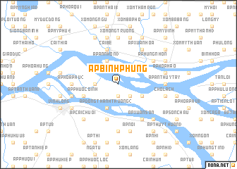 map of Ấp Bình Phụng