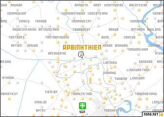 map of Ấp Bình Thiên