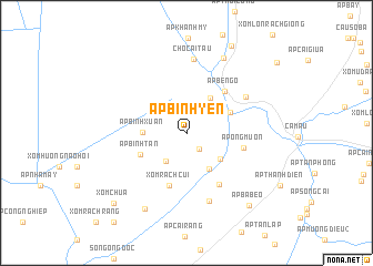 map of Ấp Bình Yên