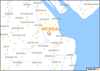 map of Ấp Cải Gia