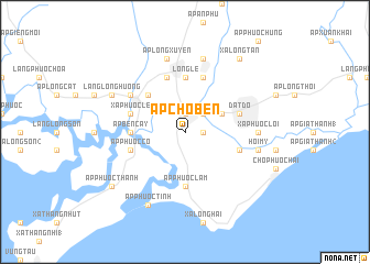 map of Ấp Chô Bên