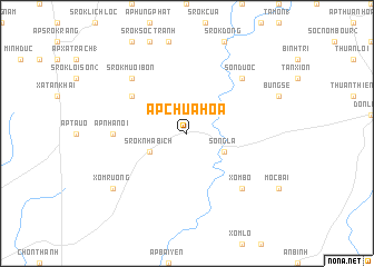 map of Ấp Chùa Hoa