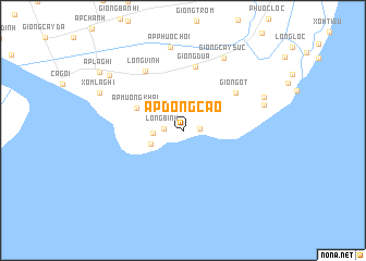 map of Ấp Ðòng Cao