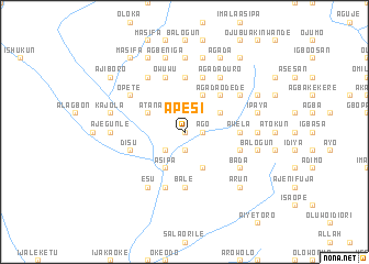 map of Apesi