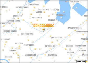 map of Ấp Hòa Ðông (2)