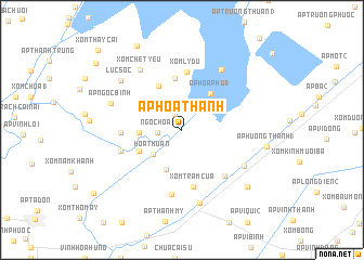 map of Ấp Hòa Thạnh