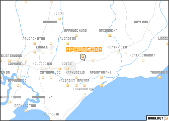 map of Ấp Hưng Hòa