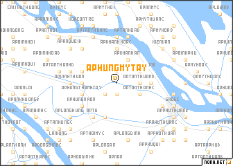 map of Ấp Hưng Mỹ Tây