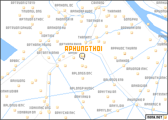 map of Ấp Hưng Thới