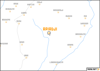 map of Apiadji