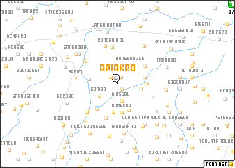 map of Apiakro