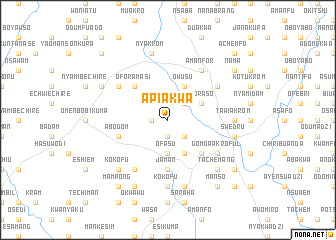map of Apiakwa