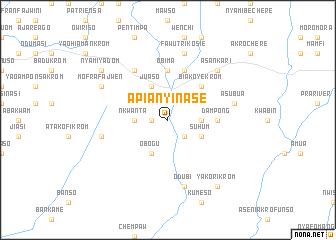 map of Apianyinase