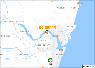map of Apipucos