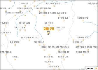 map of Apiro