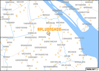 map of Ấp Lương Hòa