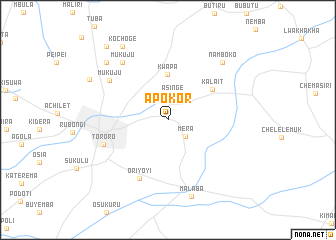 map of Apokor