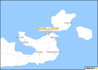 map of Apollónia