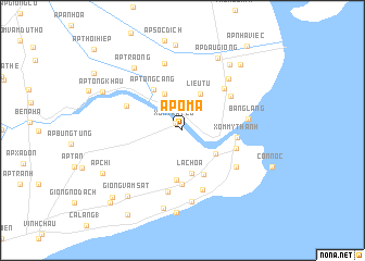 map of Ấp Ô Ma