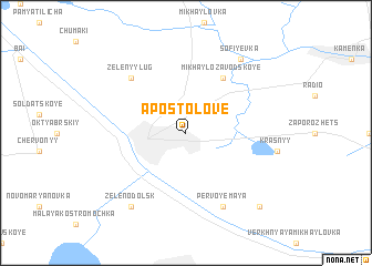 map of Apostolove