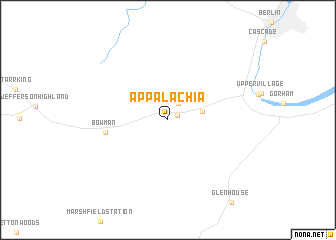 map of Appalachia