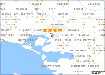 map of Appenæs