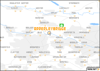 map of Apperley Bridge