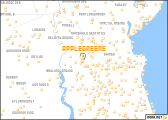 map of Apple Greene